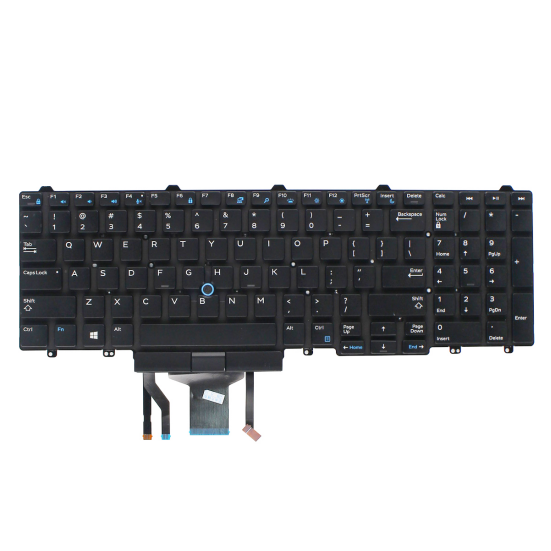 Backlit Keyboard for Dell Precision 3510 7510 Laptop 383D7 with - Click Image to Close